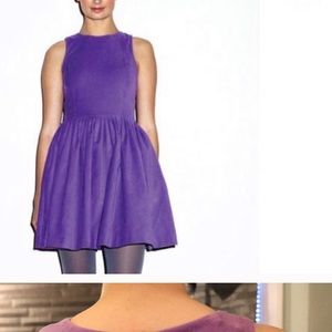 Vaute purple velvet dress XS